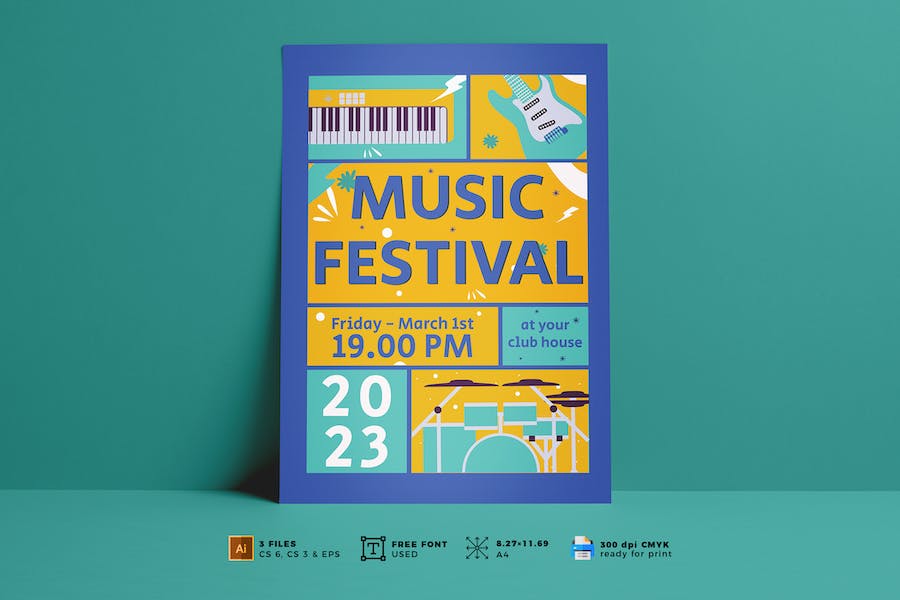 Banner image of Premium Music Festival Flyer Vol. 03  Free Download