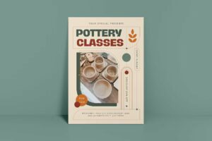 Template image of Premium Pottery Class Flyer Free Download