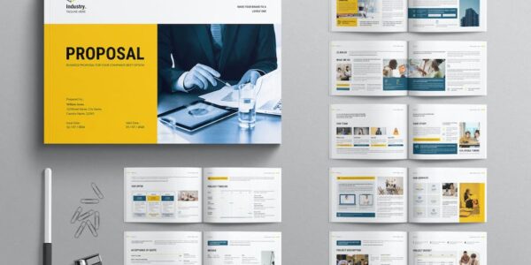 Banner image of Premium Business Proposal Landscape Template  Free Download