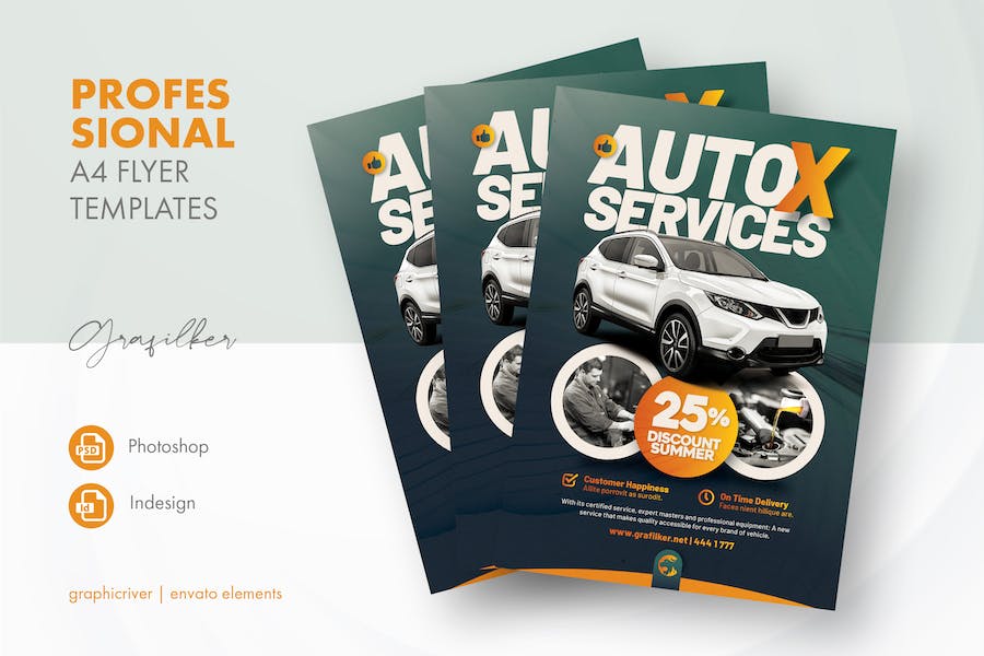 Banner image of Premium Auto Services Flyer Templates  Free Download