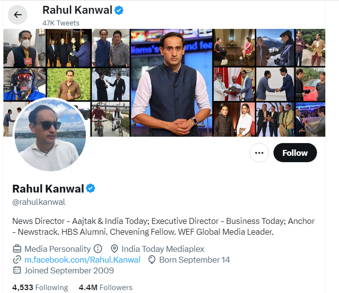 An Image of Rahul Kanwal Twitter Profile