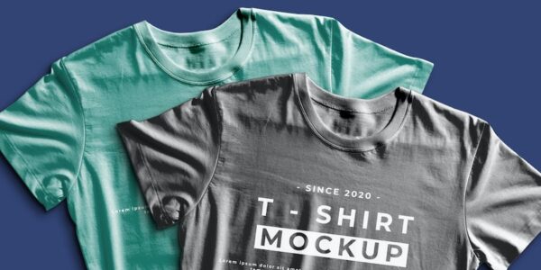 Banner image of Premium Two T-Shirt PSD Mockup  Free Download