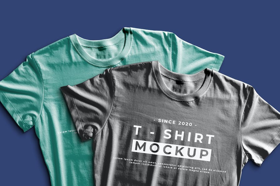 Banner image of Premium Two T-Shirt PSD Mockup  Free Download