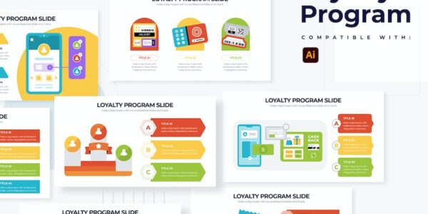 Banner image of Premium Marketing Loyalty Program Illustrator Infographics  Free Download