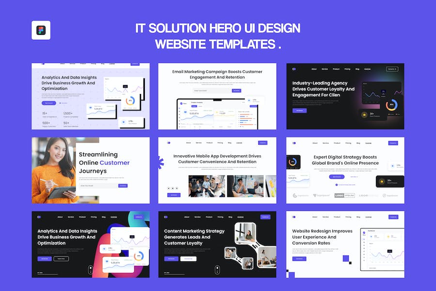 Banner image of Premium IT Solution UI Design - Figma  Free Download