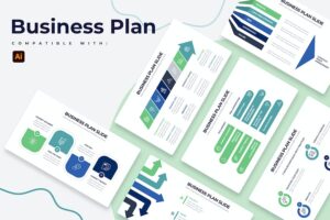 Banner image of Premium Business Plan Illustrator Infographics  Free Download