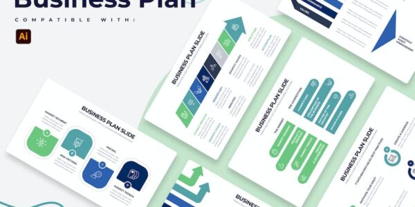 Banner image of Premium Business Plan Illustrator Infographics  Free Download