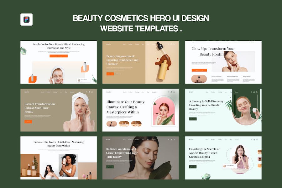 Banner image of Premium Beauty Cosmetic UI Design for Figma  Free Download