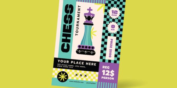 Banner image of Premium Chess Tournament Flyer  Free Download