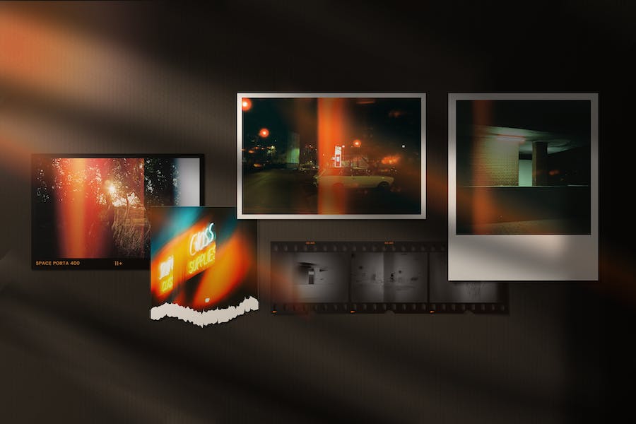 Banner image of Premium Analog Film Photo Collage Mockup Template  Free Download