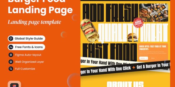 Banner image of Premium Yapari Burger Restaurant Food Landing Page  Free Download