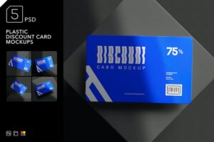 Banner image of Premium Plastic Discount Card Mockups  Free Download