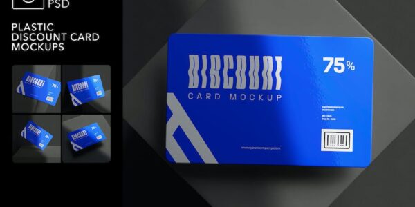 Banner image of Premium Plastic Discount Card Mockups  Free Download