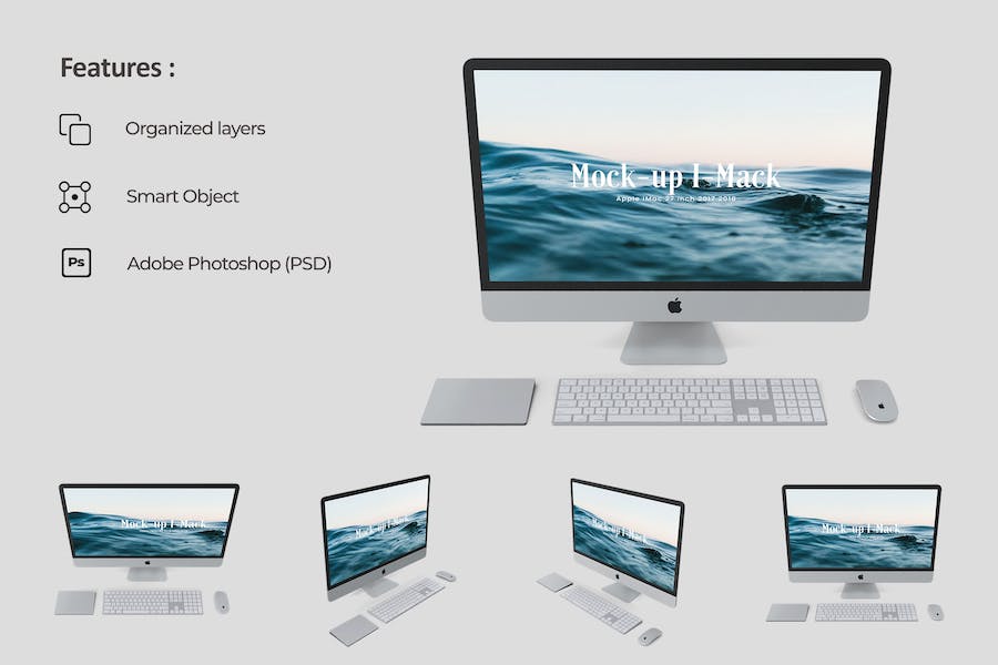 Banner image of Premium iMac Apple Mockup  Free Download