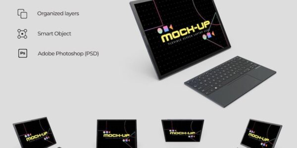 Banner image of Premium Flexible Asus Laptop Mockup  Free Download