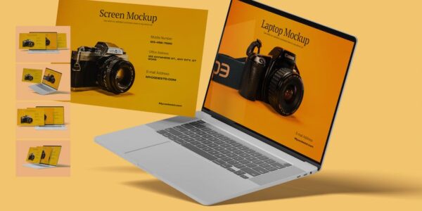 Banner image of Premium Laptop and Screen Mockup  Free Download