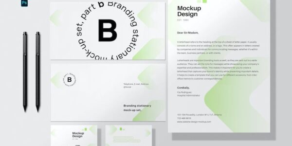 Banner image of Premium Simple Branding Stationery Mockup  Free Download