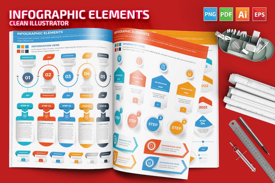 Banner image of Premium Infographic Elements  Free Download