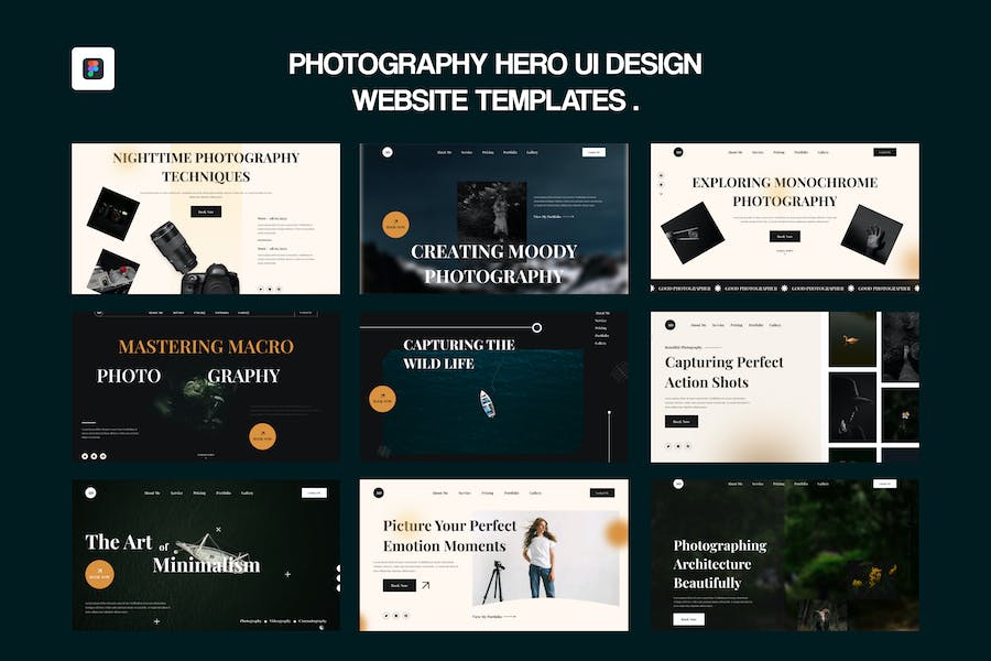 Banner image of Premium Photography UI Design Figma  Free Download