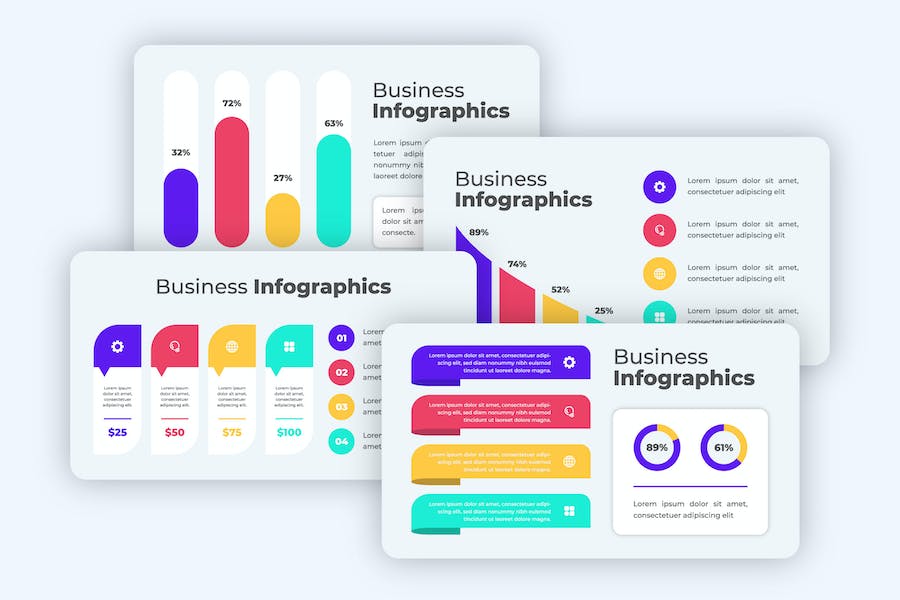 Banner image of Premium Progress Infographics Template  Free Download