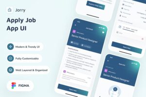 Banner image of Premium Jorry - Apply Job App UI  Free Download