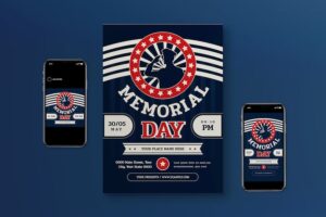 Banner image of Premium Memorial Day Flyer Set  Free Download