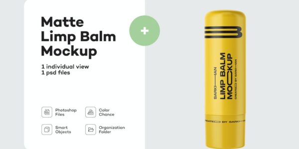 Banner image of Premium Matte Lip Balm Tube Mockup  Free Download