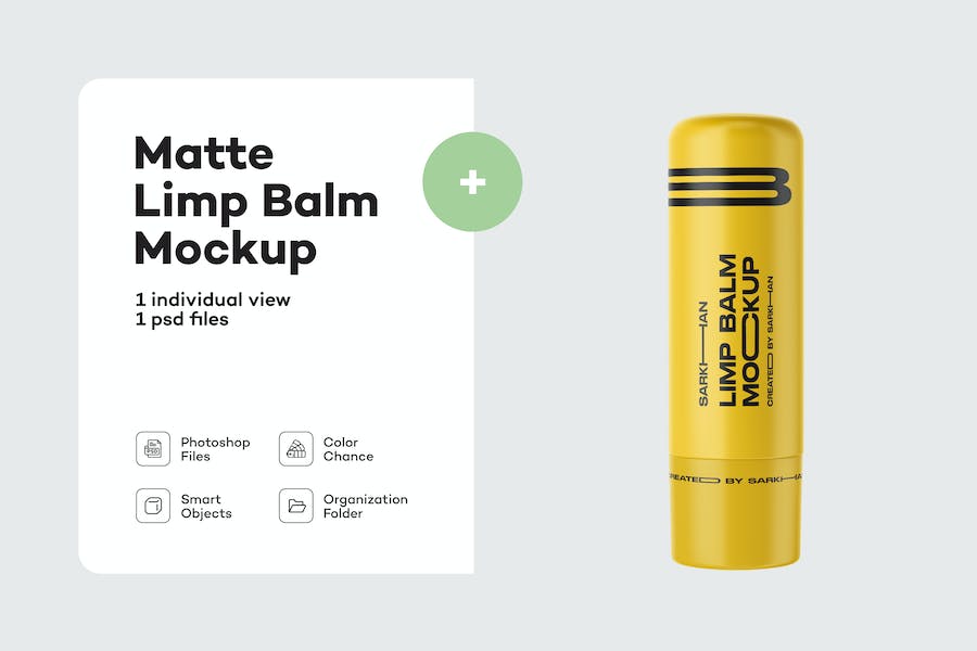 Banner image of Premium Matte Lip Balm Tube Mockup  Free Download