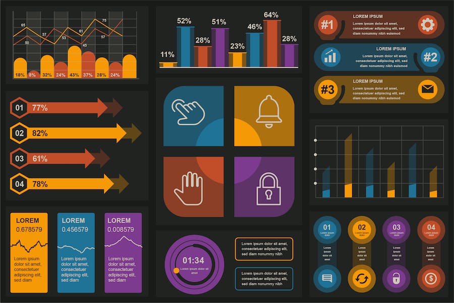 Banner image of Premium Infographics Elements  Free Download