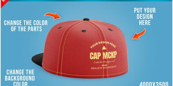 Banner image of Premium Snapback Cap Mockup Template  Free Download