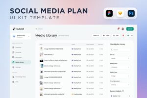 Banner image of Premium Media Library List UI Component  Free Download