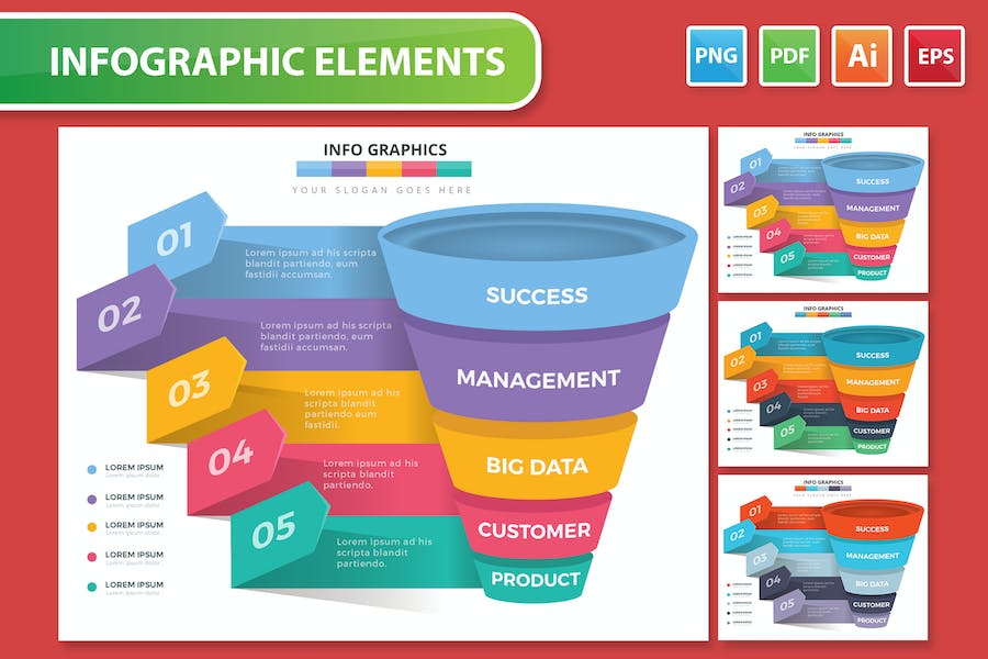 Banner image of Premium Funnel Infographics  Free Download