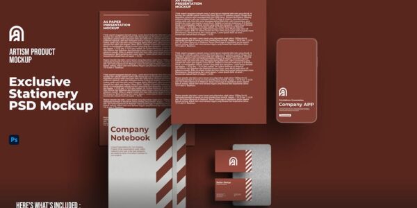 Banner image of Premium Exclusive Stationery PSD Mockup  Free Download