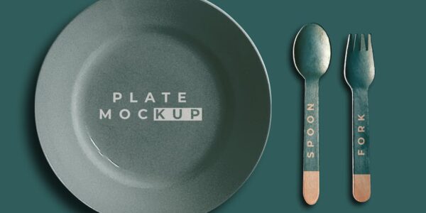 Banner image of Premium Disposable Plate Mockup  Free Download