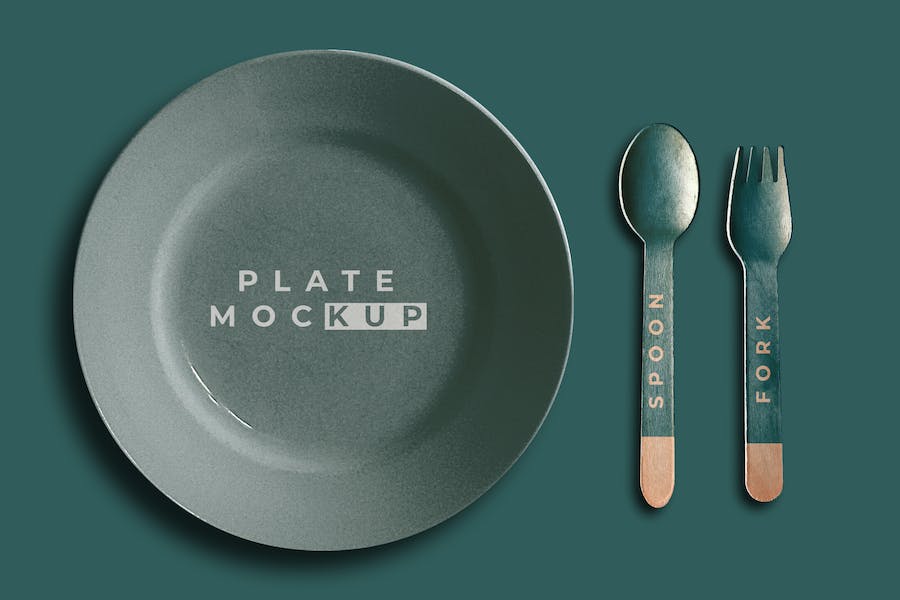 Banner image of Premium Disposable Plate Mockup  Free Download
