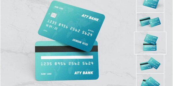 Banner image of Premium Plastic Credit & Debit Bank Card PSD Mockups  Free Download