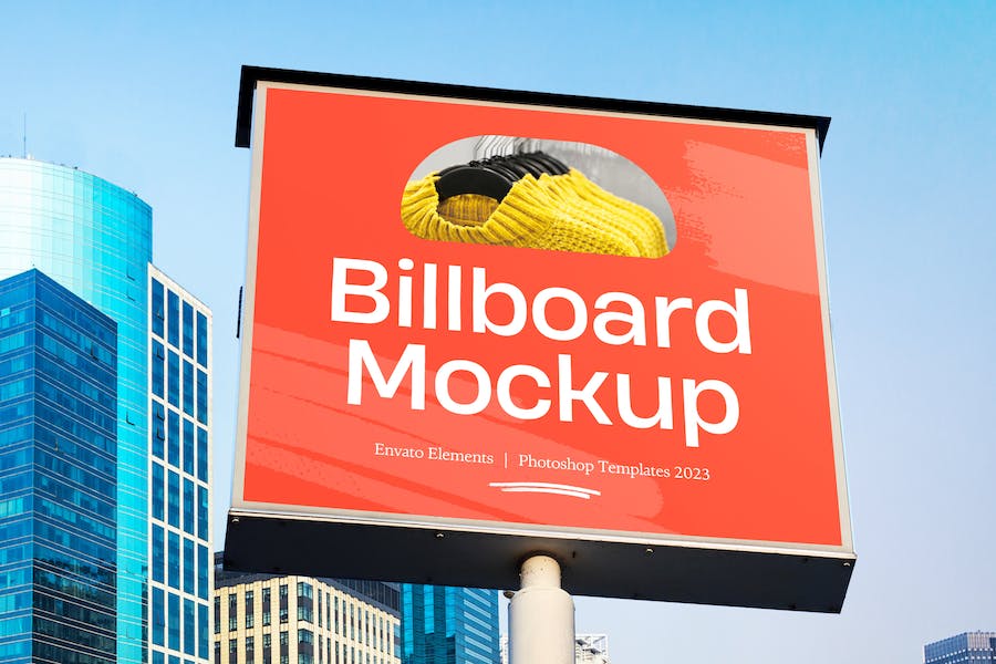 Banner image of Premium Square Billboard Mockup  Free Download