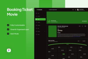 Banner image of Premium Movie Ticket Booking Detail Page - Nontonin  Free Download