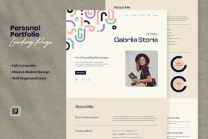 Banner image of Premium Personal Portfolio Landing Page - Storia  Free Download