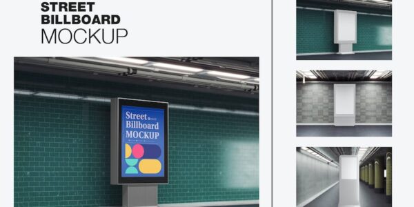 Banner image of Premium Subway Billboard Advertisement Scene Mockup  Free Download