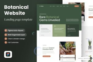 Banner image of Premium Botanig - Botanical Landing Page  Free Download