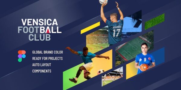 Banner image of Premium Vens Soccer Club Website Template  Free Download
