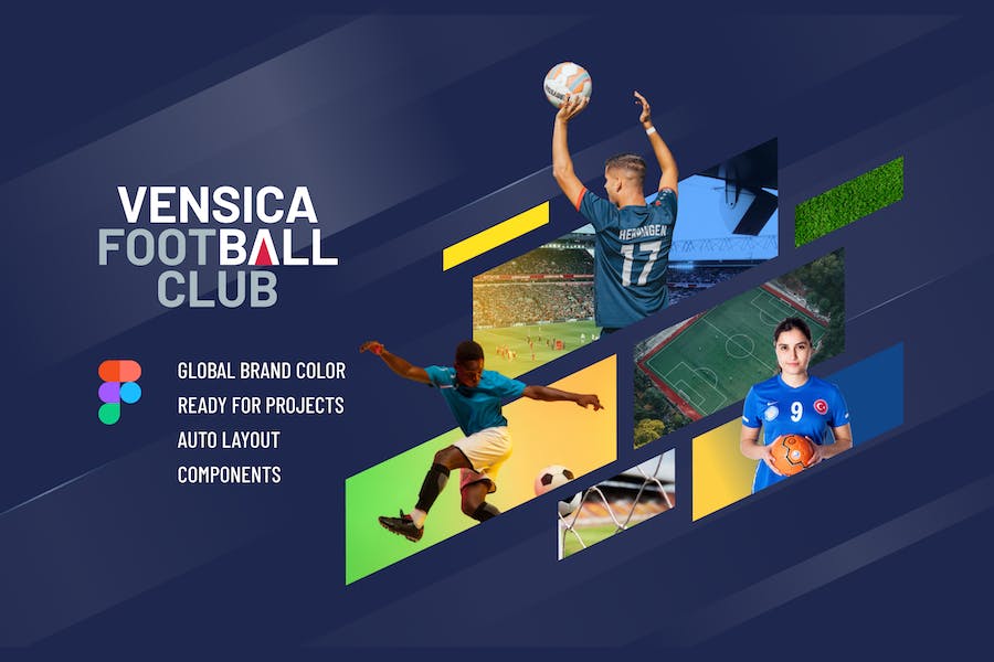 Banner image of Premium Vens Soccer Club Website Template  Free Download