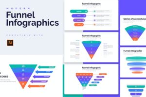 Banner image of Premium Business Funnel Illustrator Infographics  Free Download