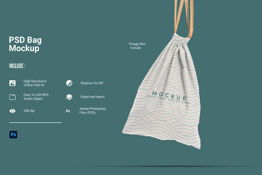 Banner image of Premium Drawstring Bag Mockups  Free Download