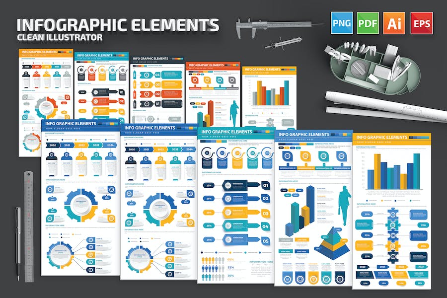 Banner image of Premium Infographics Elements  Free Download