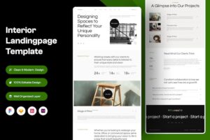 Banner image of Premium Interior Landing Page  Free Download