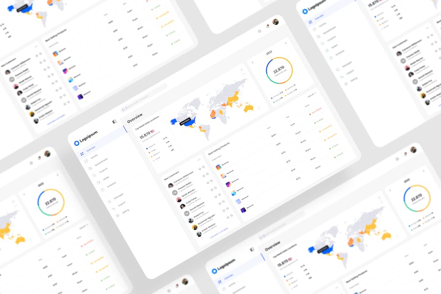 Banner image of Premium Customer Analytics Dashboard UI Kit  Free Download