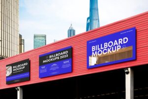 Banner image of Premium Horizontal Billboard Mockup  Free Download