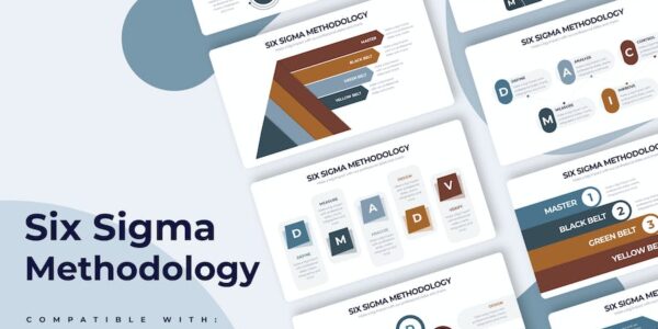 Banner image of Premium Six Sigma Methodology Illustrator Infographics  Free Download